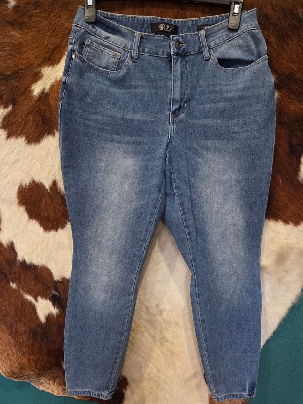 Judy Blue Women's Mid-Rise Blue Denim Jeans